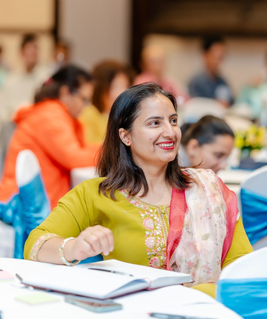Alum Dr Sunita Pandey at the session.
