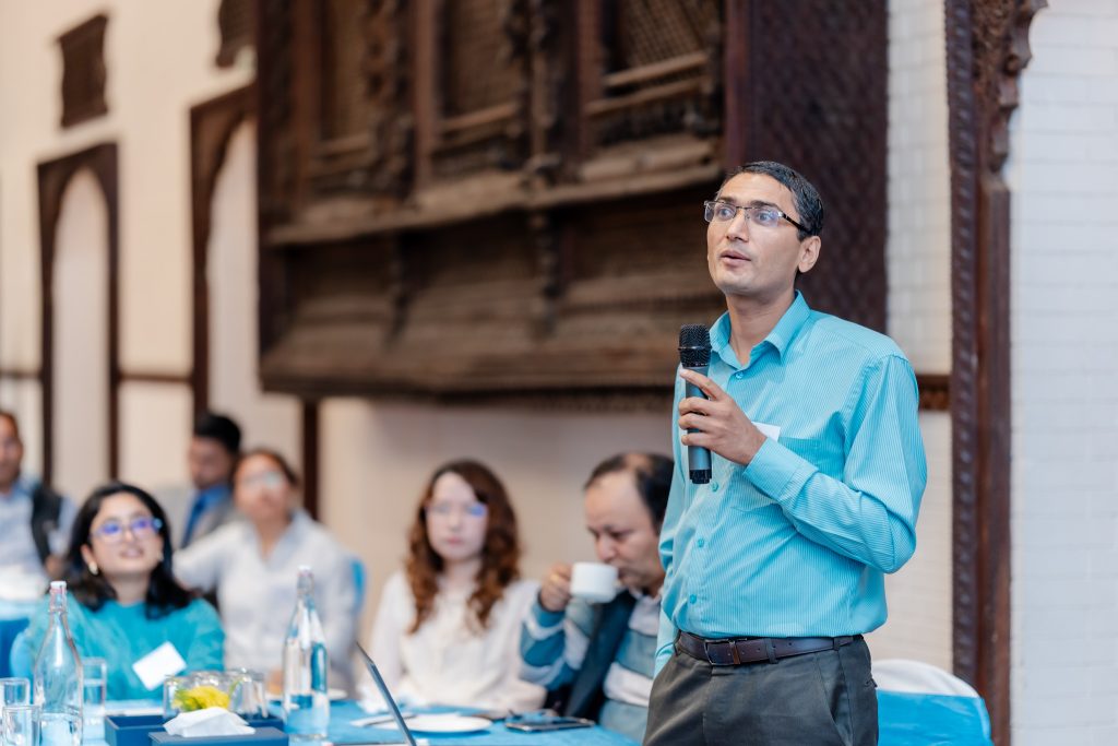 Dr Devkota attending an Australia Awards – Nepal learn & network alumni event.